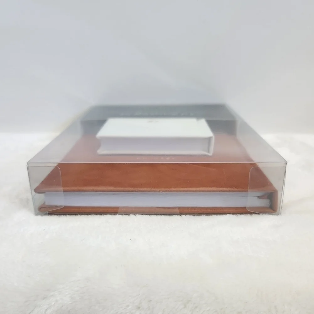 Gartner Studios Cream Tan Gold Vegan Leather Journal 2 Piece Gift Set NWT